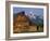 Weathered Wooden Barn Along Mormon Row with the Grand Tetons in Distance, Grand Teton National Park-Dennis Flaherty-Framed Photographic Print