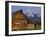 Weathered Wooden Barn Along Mormon Row with the Grand Tetons in Distance, Grand Teton National Park-Dennis Flaherty-Framed Photographic Print