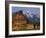 Weathered Wooden Barn Along Mormon Row with the Grand Tetons in Distance, Grand Teton National Park-Dennis Flaherty-Framed Photographic Print