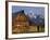 Weathered Wooden Barn Along Mormon Row with the Grand Tetons in Distance, Grand Teton National Park-Dennis Flaherty-Framed Photographic Print