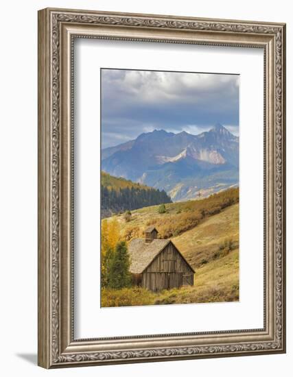 Weathered Wooden Barn Near Telluride in the Uncompahgre National Forest, Colorado, Usa-Chuck Haney-Framed Photographic Print