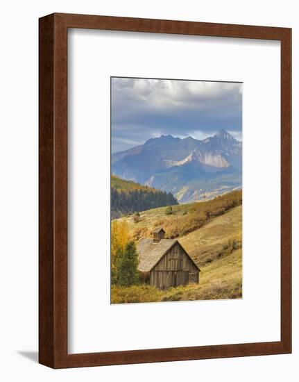 Weathered Wooden Barn Near Telluride in the Uncompahgre National Forest, Colorado, Usa-Chuck Haney-Framed Photographic Print