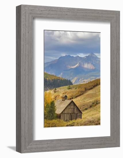 Weathered Wooden Barn Near Telluride in the Uncompahgre National Forest, Colorado, Usa-Chuck Haney-Framed Photographic Print