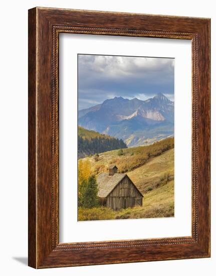 Weathered Wooden Barn Near Telluride in the Uncompahgre National Forest, Colorado, Usa-Chuck Haney-Framed Photographic Print