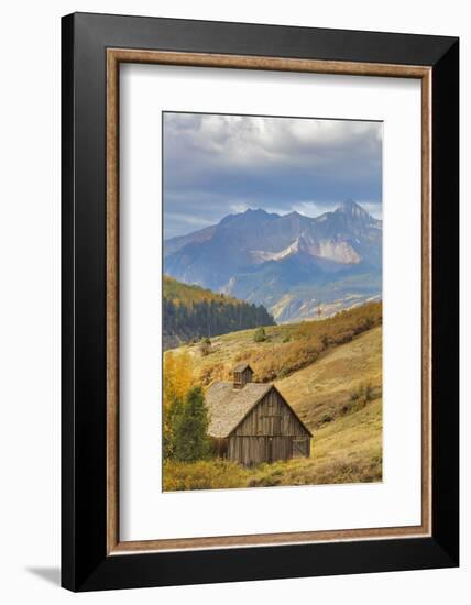 Weathered Wooden Barn Near Telluride in the Uncompahgre National Forest, Colorado, Usa-Chuck Haney-Framed Photographic Print