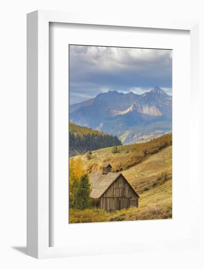 Weathered Wooden Barn Near Telluride in the Uncompahgre National Forest, Colorado, Usa-Chuck Haney-Framed Photographic Print