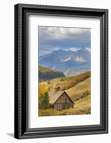 Weathered Wooden Barn Near Telluride in the Uncompahgre National Forest, Colorado, Usa-Chuck Haney-Framed Photographic Print