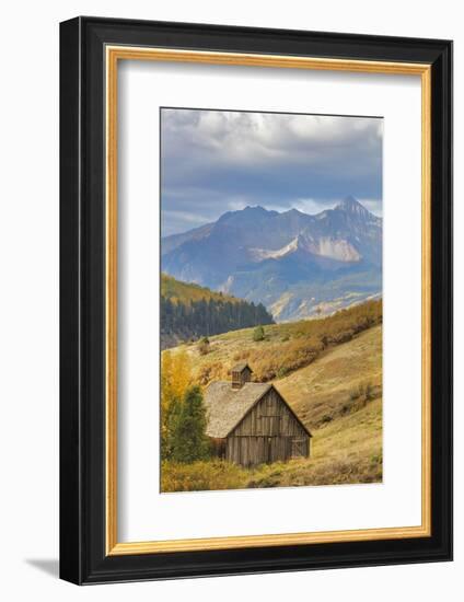 Weathered Wooden Barn Near Telluride in the Uncompahgre National Forest, Colorado, Usa-Chuck Haney-Framed Photographic Print