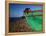 Weathered Wooden Boat Prow on Beach, Tela, Atlantida, Honduras-Jeffrey Becom-Framed Premier Image Canvas