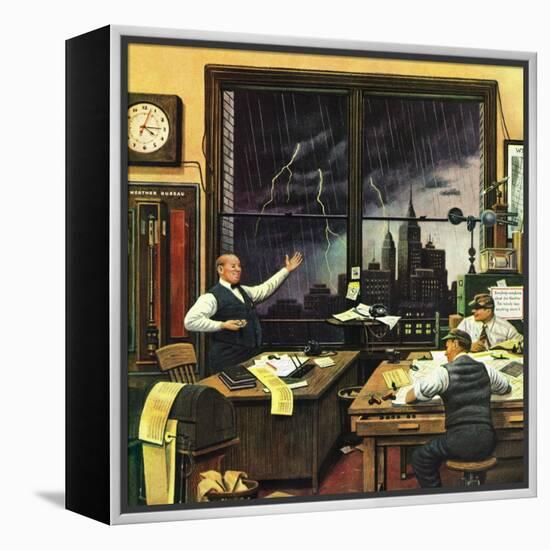 "Weatherman Was Right," April 27, 1946-Stevan Dohanos-Framed Premier Image Canvas