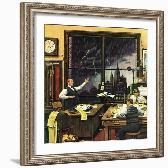 "Weatherman Was Right," April 27, 1946-Stevan Dohanos-Framed Giclee Print