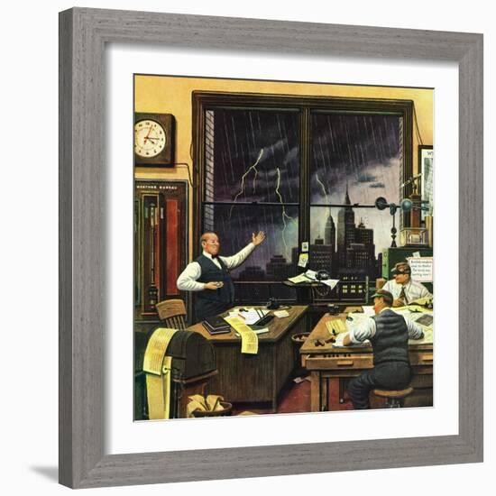 "Weatherman Was Right," April 27, 1946-Stevan Dohanos-Framed Giclee Print