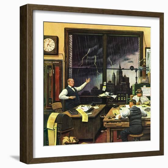 "Weatherman Was Right," April 27, 1946-Stevan Dohanos-Framed Giclee Print