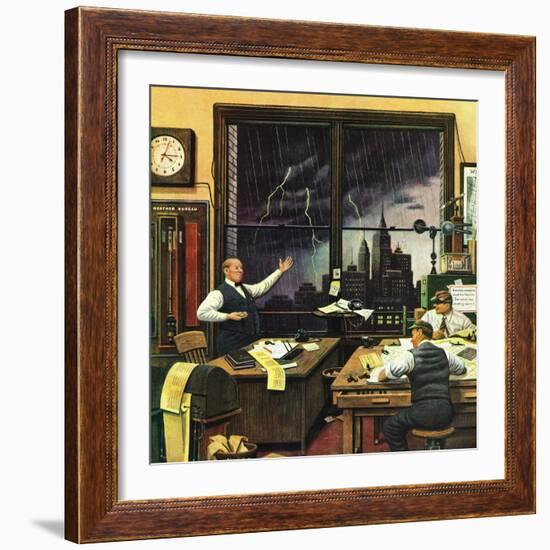 "Weatherman Was Right," April 27, 1946-Stevan Dohanos-Framed Giclee Print