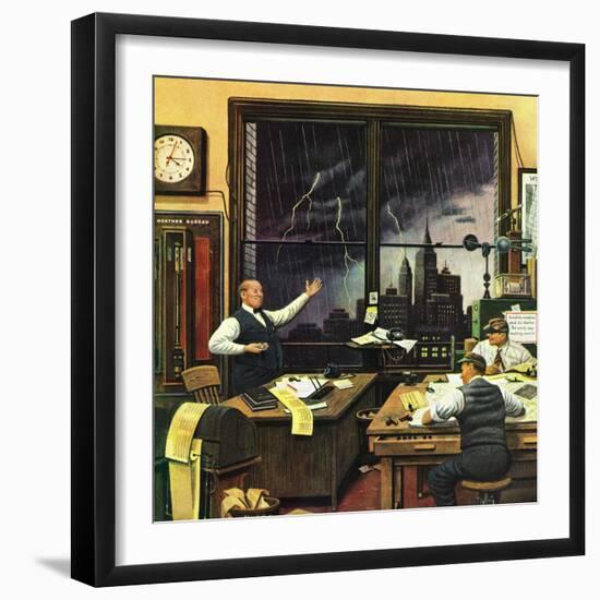 "Weatherman Was Right," April 27, 1946-Stevan Dohanos-Framed Giclee Print