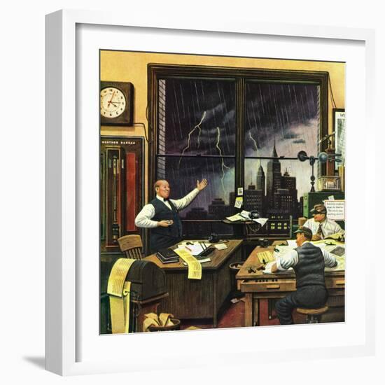 "Weatherman Was Right," April 27, 1946-Stevan Dohanos-Framed Giclee Print