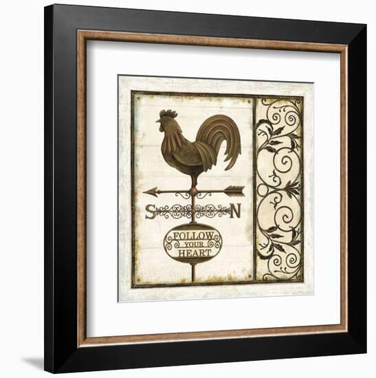 Weathervane Wisdom I-Daphné B-Framed Art Print