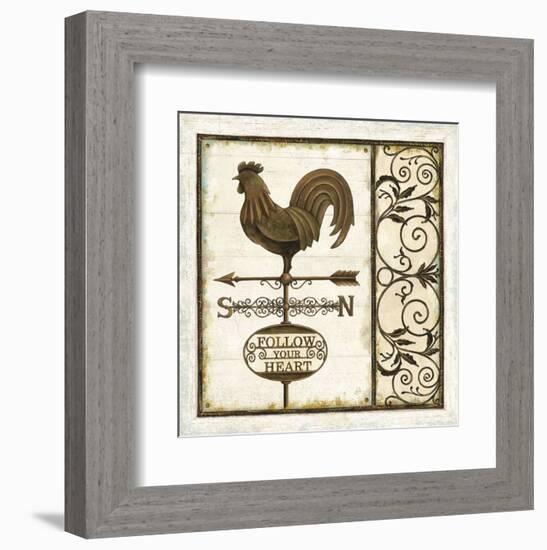 Weathervane Wisdom I-Daphné B-Framed Art Print