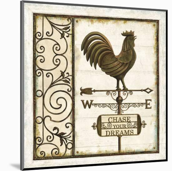 Weathervane Wisdom II-Daphné B-Mounted Art Print