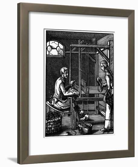 Weaver, 16th Century-Jost Amman-Framed Giclee Print