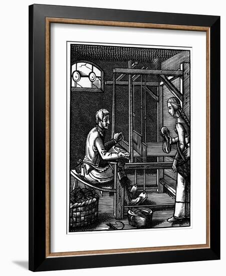 Weaver, 16th Century-Jost Amman-Framed Giclee Print