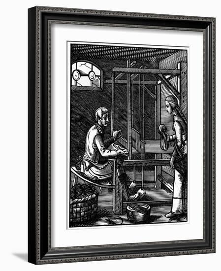 Weaver, 16th Century-Jost Amman-Framed Giclee Print