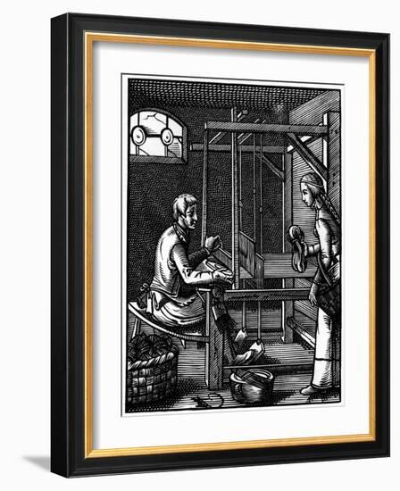 Weaver, 16th Century-Jost Amman-Framed Giclee Print