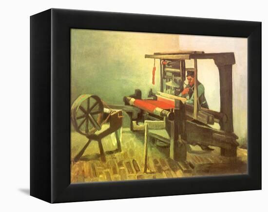 Weaver Facing Left, with Spinning Wheel, 1884-Vincent van Gogh-Framed Premier Image Canvas