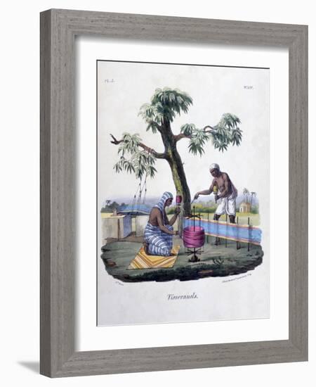 Weavers, 1828-Marlet et Cie-Framed Giclee Print