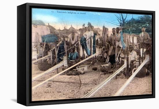 Weavers, Africa, 20th Century-null-Framed Premier Image Canvas