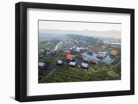 Weaving, Inle Lake, Shan State, Myanmar (Burma), Asia-Janette Hill-Framed Photographic Print