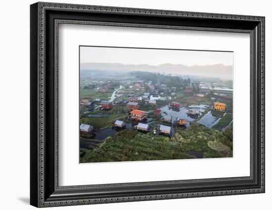 Weaving, Inle Lake, Shan State, Myanmar (Burma), Asia-Janette Hill-Framed Photographic Print