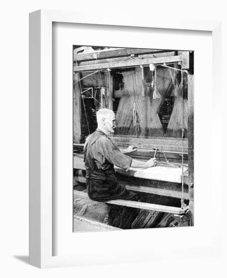 Weaving Irish Linen, Lurgan, Armagh, 1936-null-Framed Giclee Print