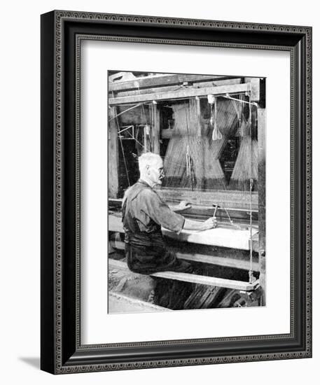 Weaving Irish Linen, Lurgan, Armagh, 1936-null-Framed Giclee Print