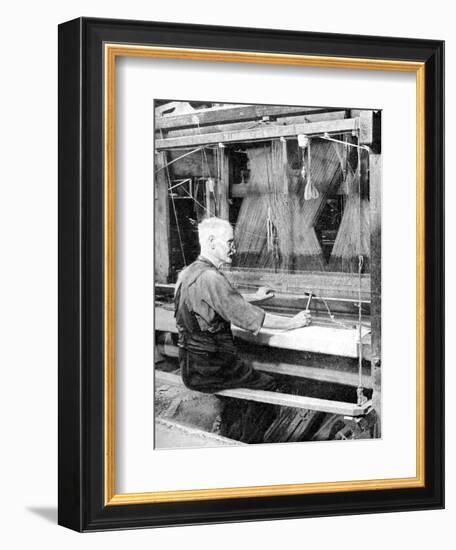 Weaving Irish Linen, Lurgan, Armagh, 1936-null-Framed Giclee Print