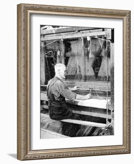 Weaving Irish Linen, Lurgan, Armagh, 1936-null-Framed Giclee Print