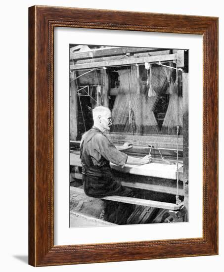 Weaving Irish Linen, Lurgan, Armagh, 1936-null-Framed Giclee Print