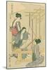 Weaving the Silk, No.12 from 'Joshoku Kaiko Tewaza-Gusa', C.1800-Kitagawa Utamaro-Mounted Giclee Print