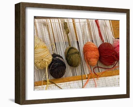 Weaving Yarn, Turkey-Joe Restuccia III-Framed Photographic Print