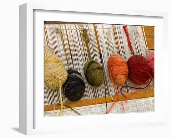 Weaving Yarn, Turkey-Joe Restuccia III-Framed Photographic Print