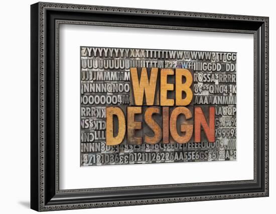 Web Design-PixelsAway-Framed Photographic Print