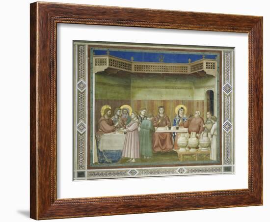 Wedding at Cana-Giotto di Bondone-Framed Giclee Print