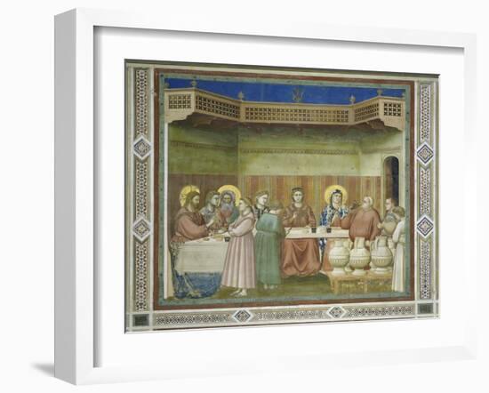 Wedding at Cana-Giotto di Bondone-Framed Giclee Print