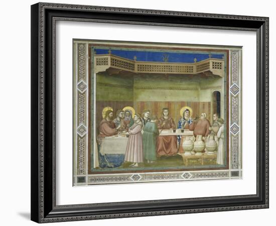 Wedding at Cana-Giotto di Bondone-Framed Giclee Print