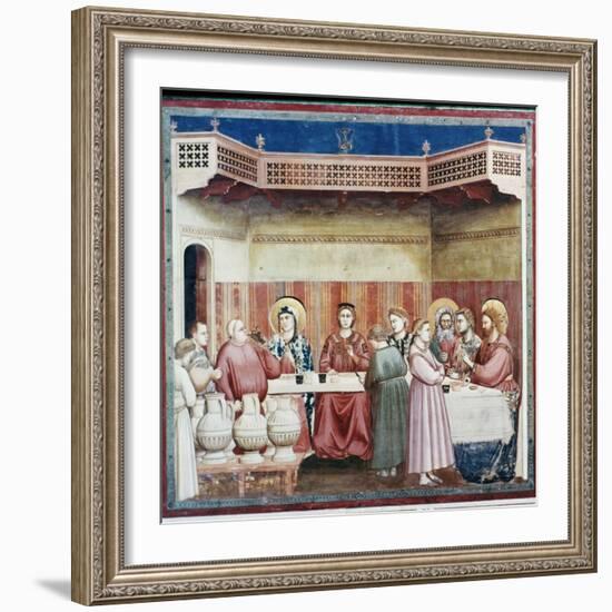 Wedding at Cana-Giotto di Bondone-Framed Giclee Print