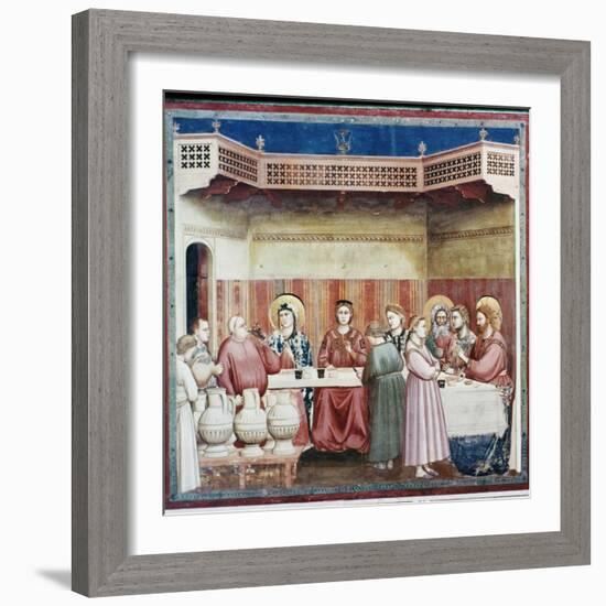 Wedding at Cana-Giotto di Bondone-Framed Giclee Print