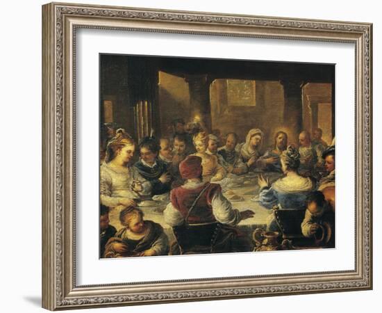 Wedding at Cana-Luca Giordano-Framed Giclee Print