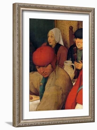 Wedding Banquet - Detail-Pieter Breughel the Elder-Framed Art Print