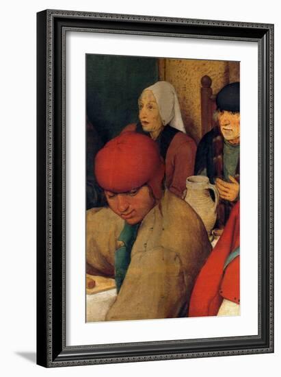 Wedding Banquet - Detail-Pieter Breughel the Elder-Framed Art Print