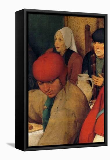 Wedding Banquet - Detail-Pieter Breughel the Elder-Framed Stretched Canvas